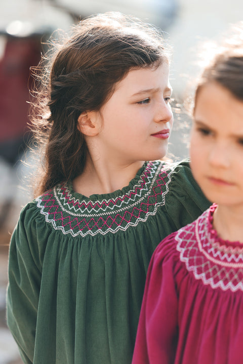 Robe - Vert de gris velours - Image principale