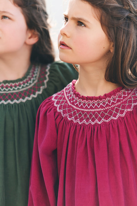 Robe - Magenta velours - Image principale