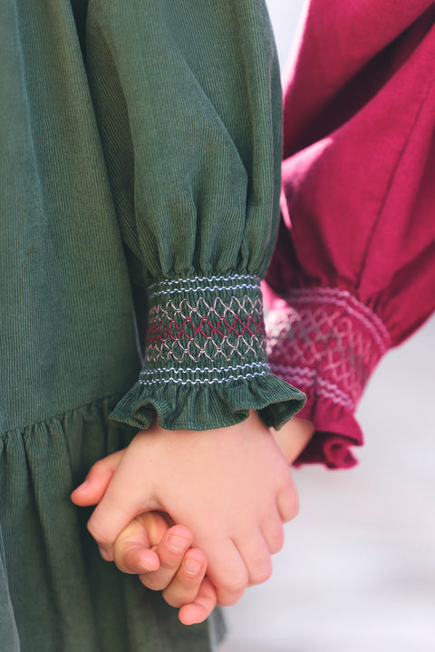 Robe - Vert de gris velours - Image principale