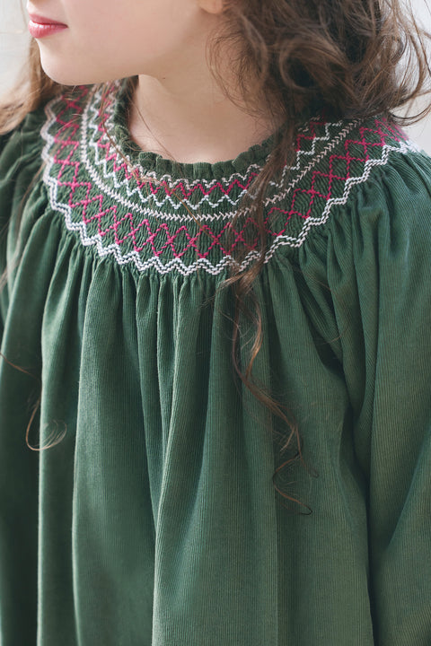 Robe - Vert de gris velours - Image principale