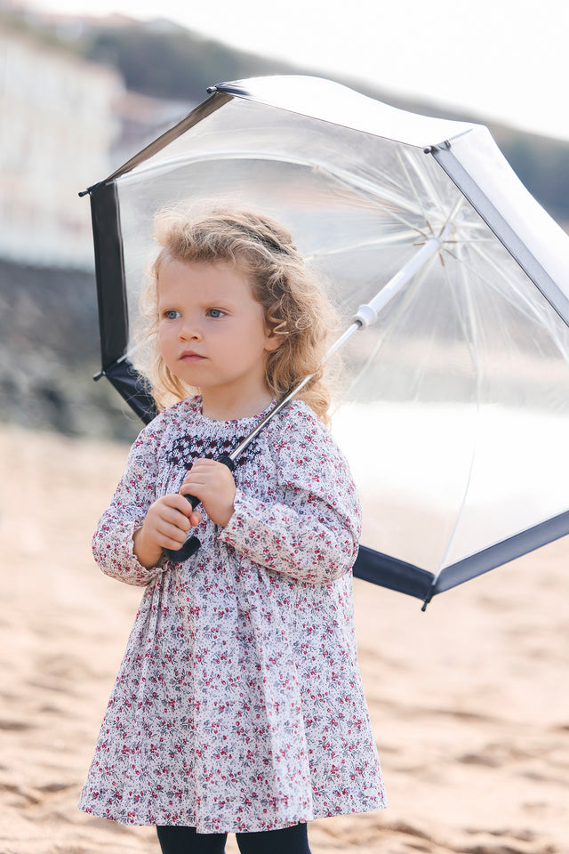 Robe - Ecru imprimé fleuri - Image principale