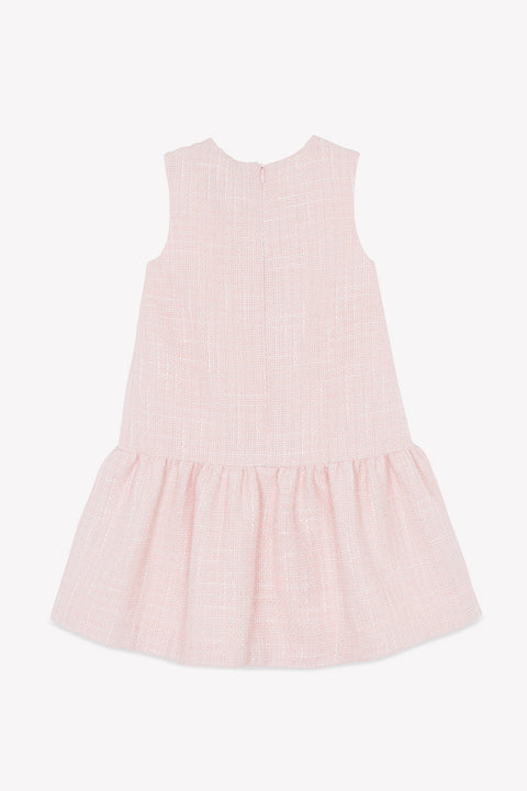 Robe - Rose poudré en tweed - Image principale