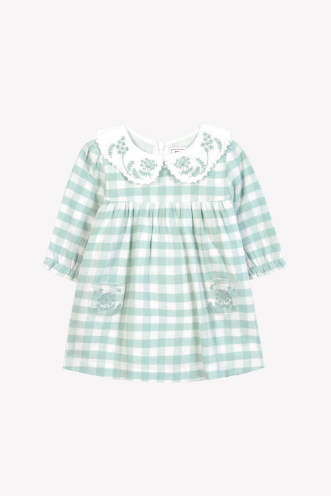 Robe - Vert d'eau vichy - Image principale