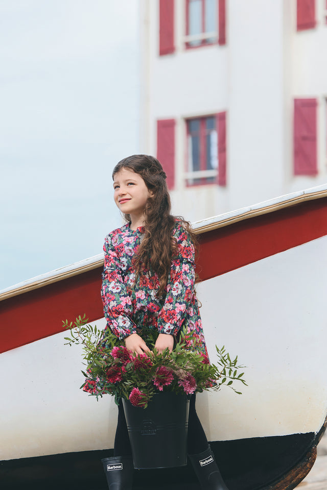 Robe - Magenta tissu liberty - Image principale