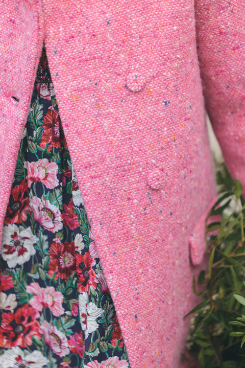 Manteau - Magenta en laine - Image principale