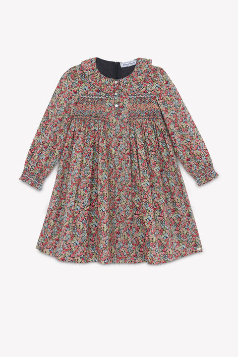 Dress - Liberty fabric smocked sleeve - Image principale