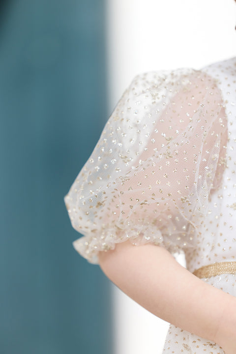 Kleid - Gold mit Pailletten - Image principale