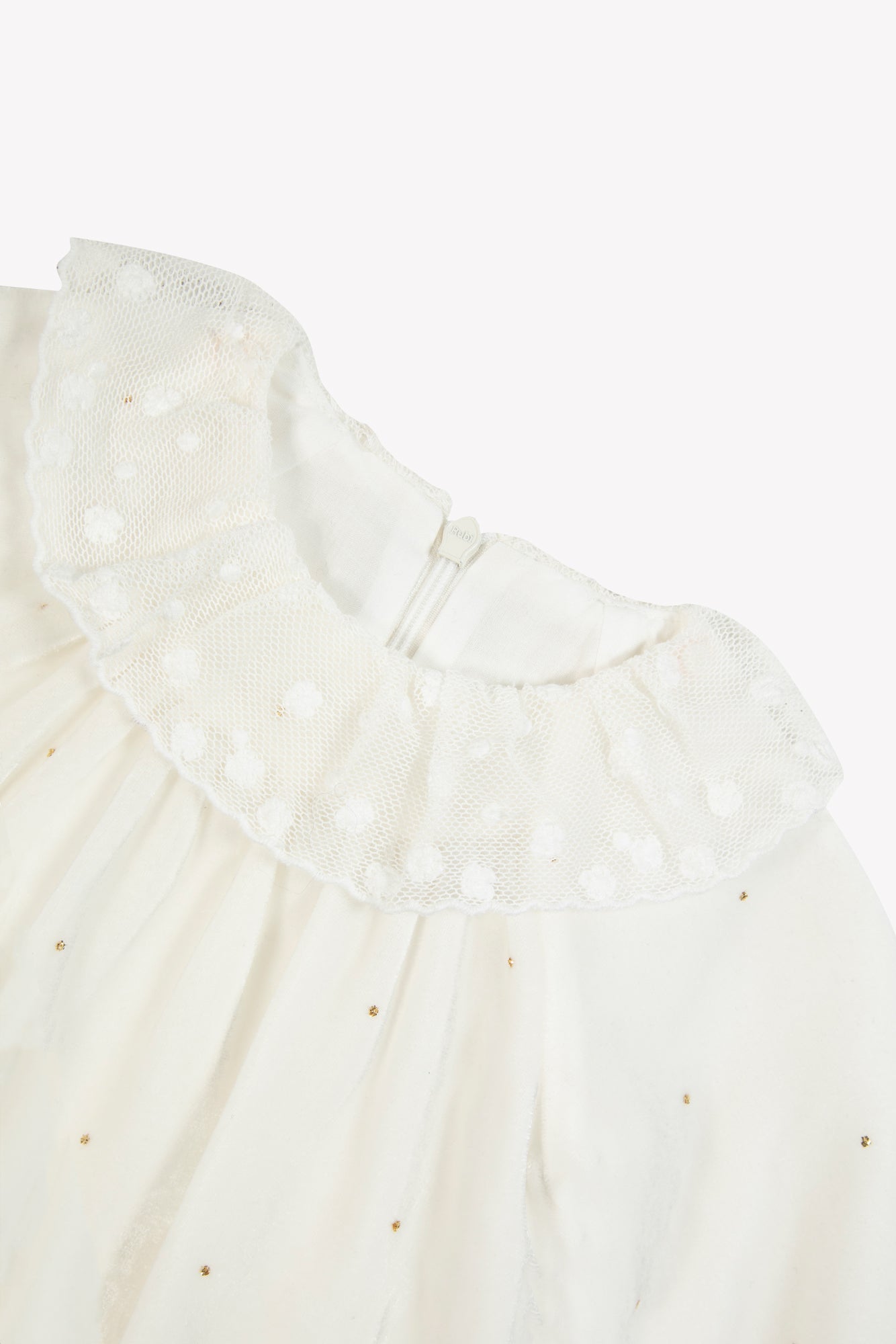 Robe - Ecru en velours