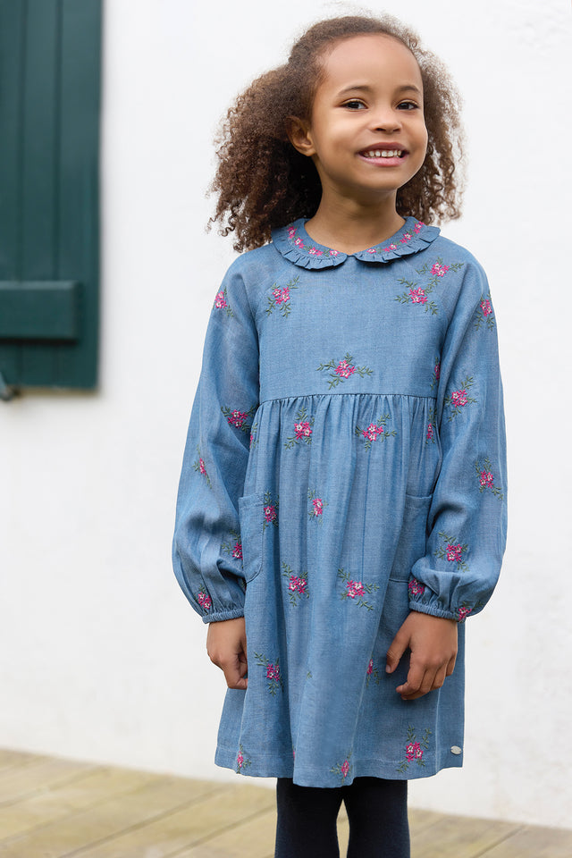 Dress - Denim Flowers - Image principale