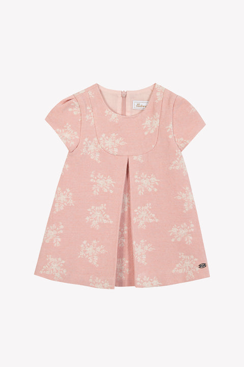Robe - Rose poudré imprimé floral - Image principale