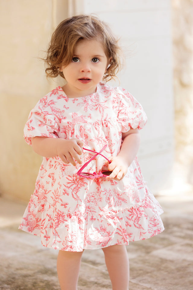 Robe - Praline inspiration Toile de Jouy - Image principale