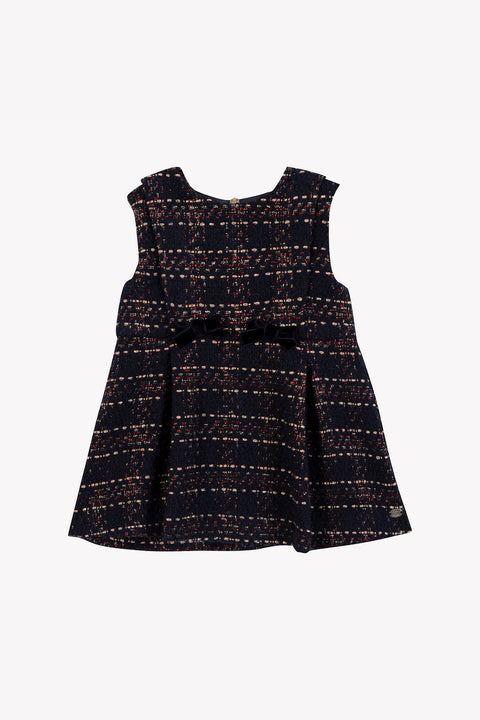 Dress - Navy with bows - Image principale