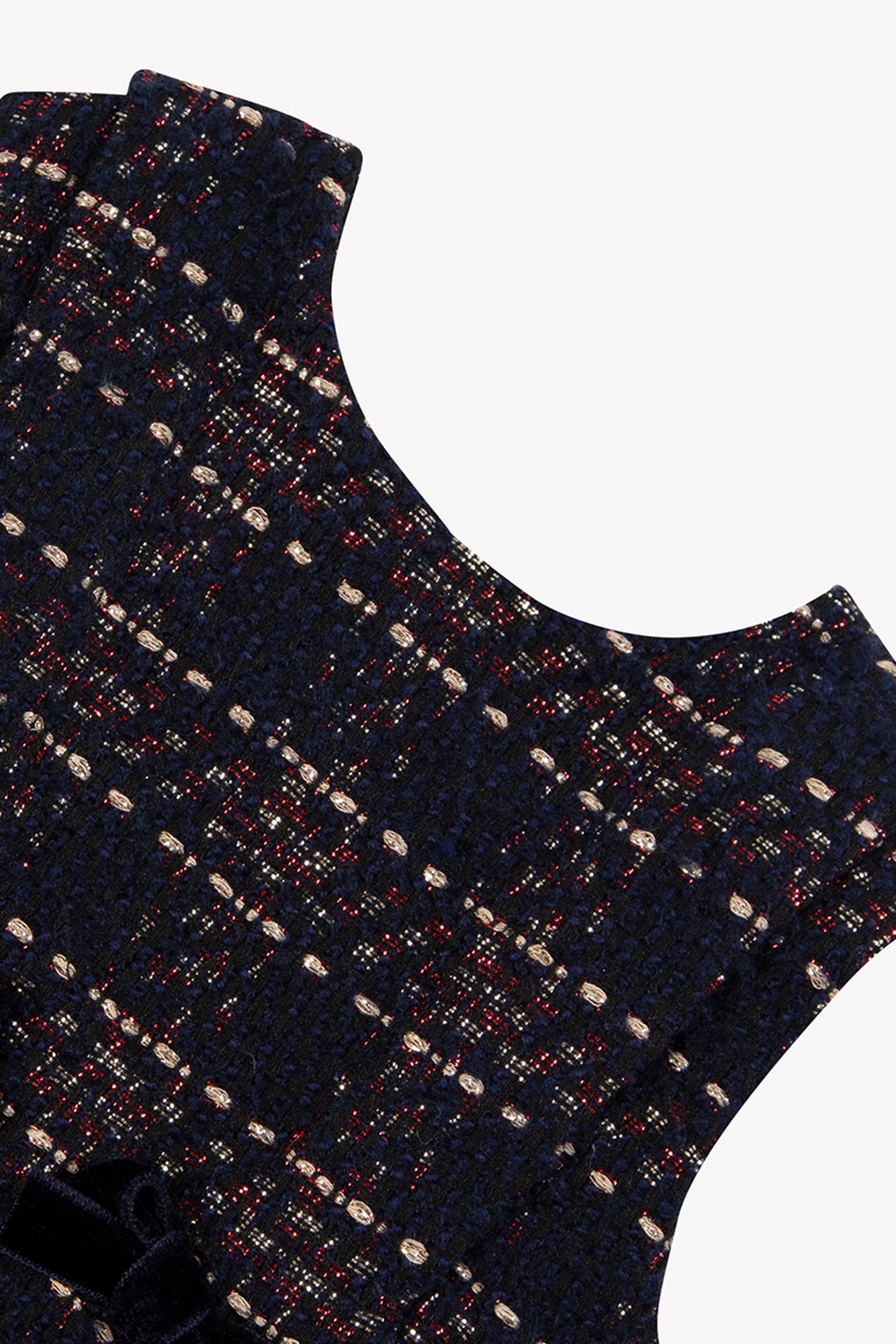 Kleid - Marineblau mit Knoten