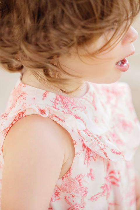 Combinaison longue - Praline inspiration Toile de Jouy - Image principale