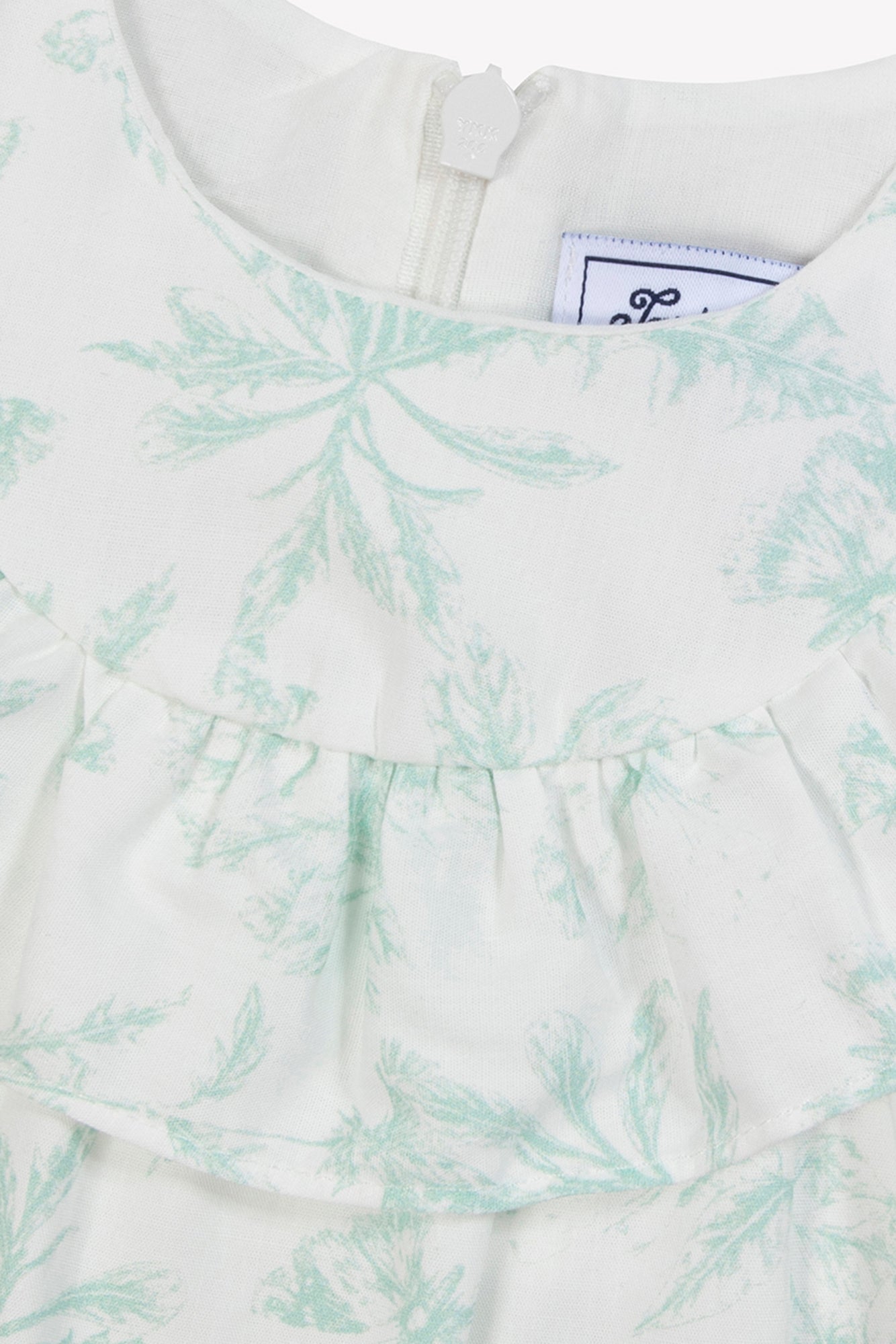 Lange combinatie - Groen Inspirerend water Toile de Jouy