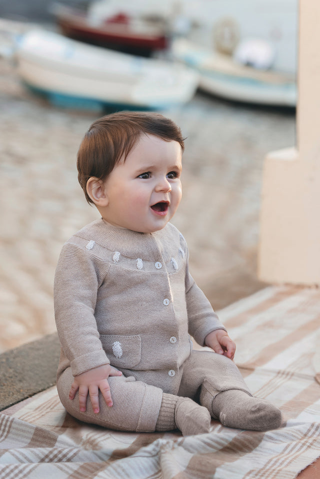 Combinaison longue - Moka moutons - Image principale