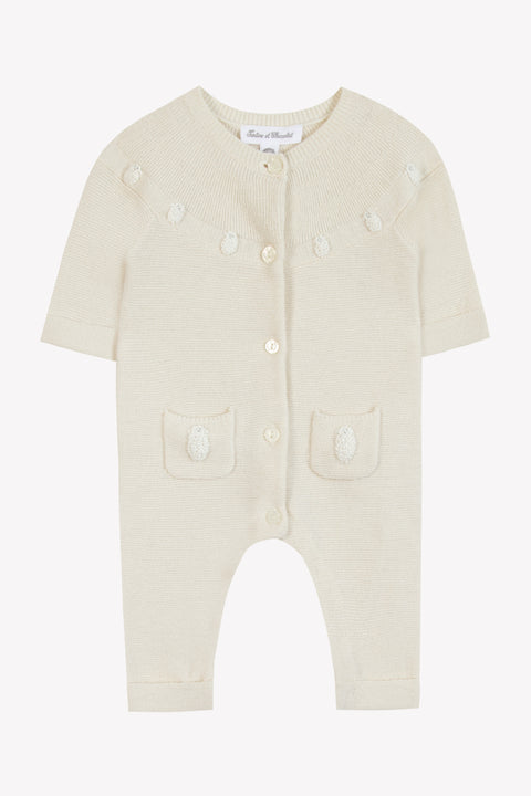 Combinaison longue - Ecru moutons - Image principale