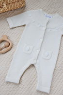 Combinaison longue - Ecru moutons