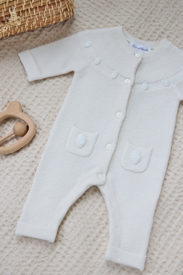 Combinaison longue - Ecru moutons - Image principale