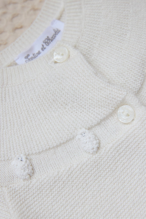 Combinaison longue - Ecru moutons - Image principale