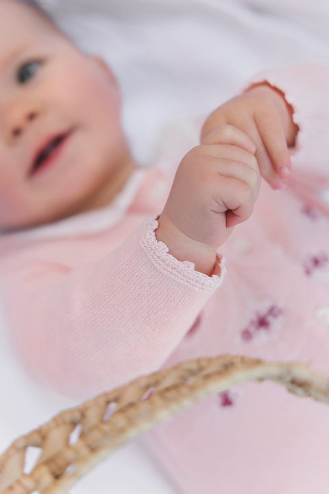 Jumpsuit long - Pale pink embroidery - Image principale