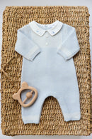 Combinaison longue - Bleu céleste smocks