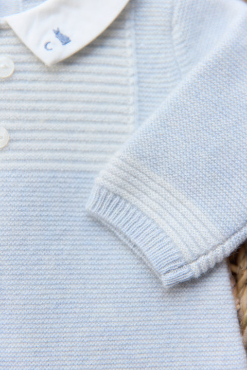 Combinaison longue - Bleu céleste smocks - Image principale