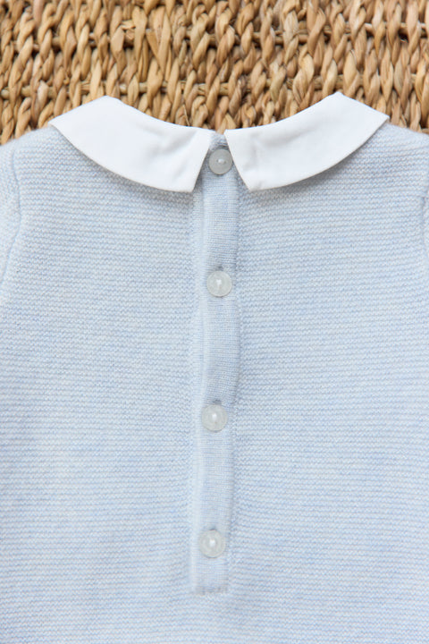 Combinaison longue - Bleu céleste smocks - Image principale