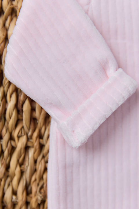 Jumpsuit long - Pale pink Velvet - Image principale