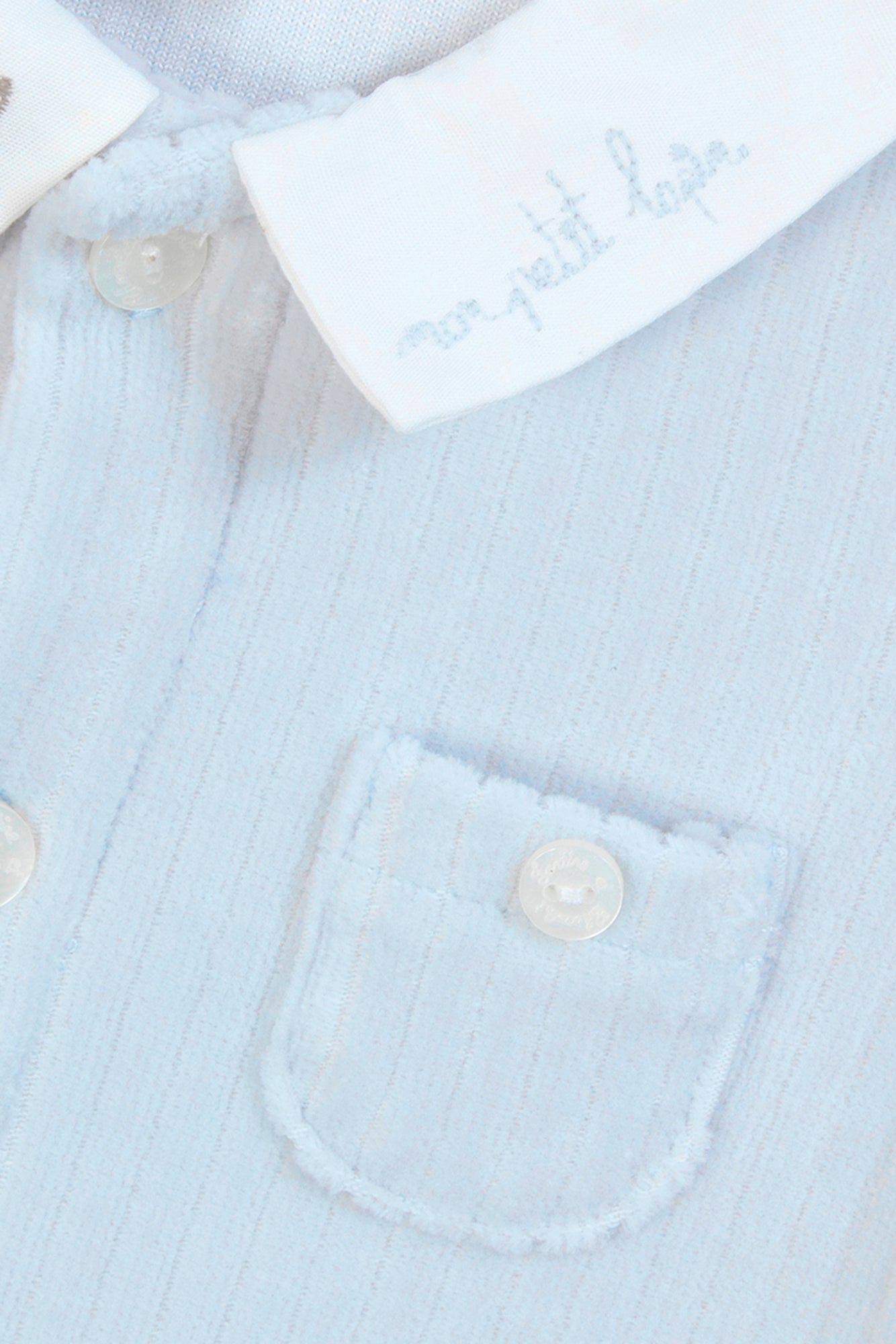 Combinaison longue - Bleu céleste velours