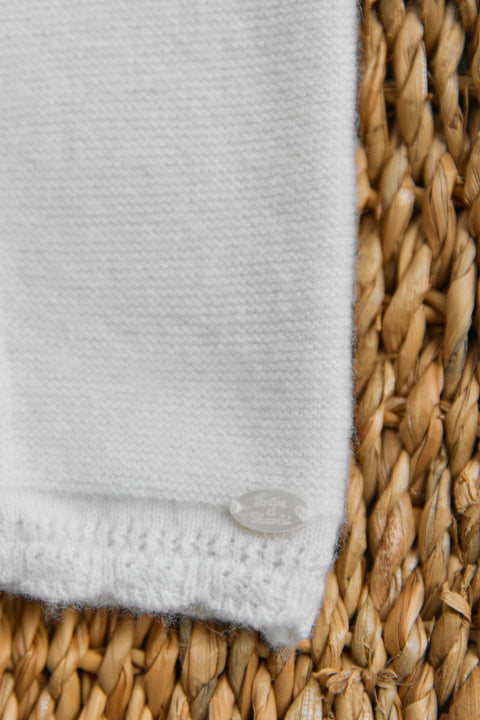 Combinaison longue - Ecru col dentelle - Image principale