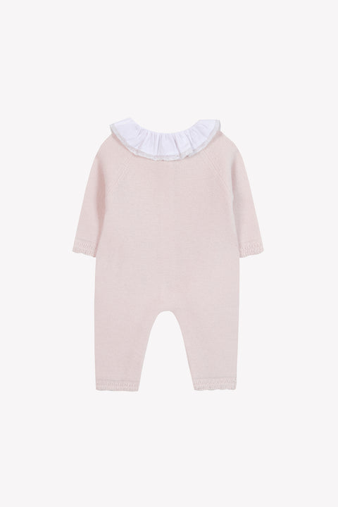 Jumpsuit long - Pale pink Collar Embrodery - Image principale