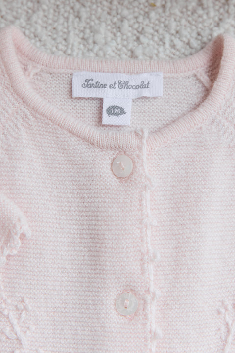 Combinaison longue - Rose pâle broderie - Image principale