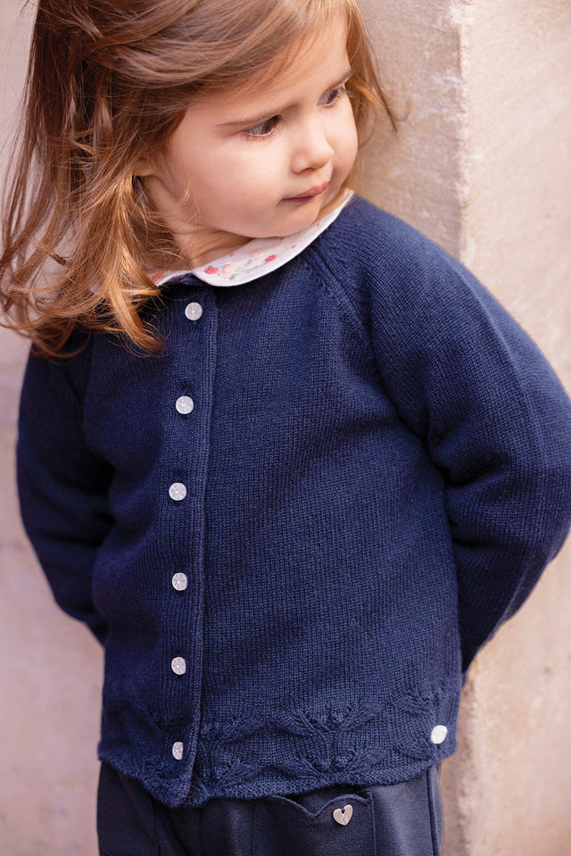 Strickjacke - Marineblau Strickwaren - Image principale