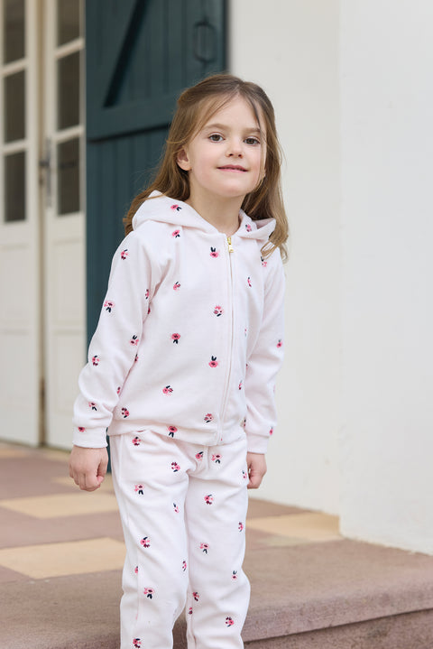 Ensemble jogging - Rose pâle velours - Image principale