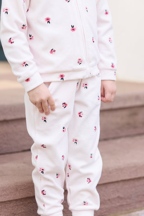 Ensemble jogging - Rose pâle velours - Image principale