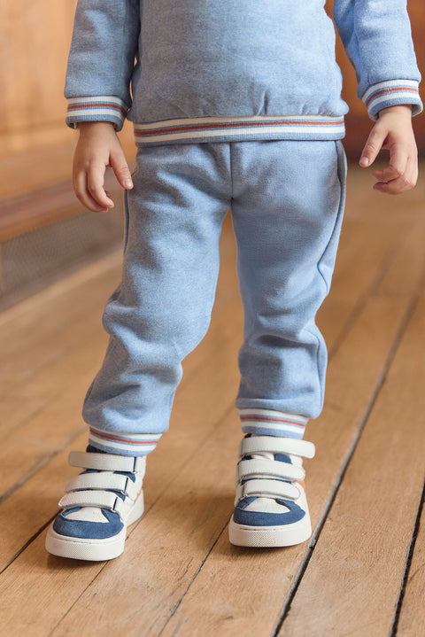 Ensemble jogging - Bleu grisé robot - Image principale