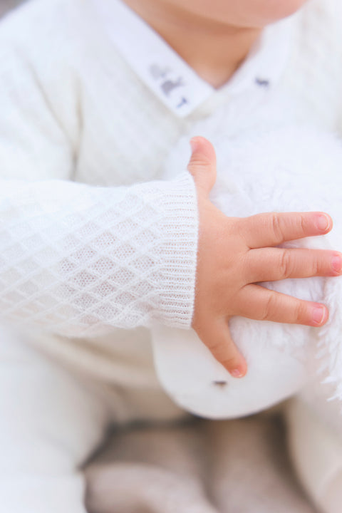 Ensemble - Ecru 100% cachemire - Image principale