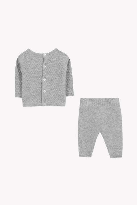 Ensemble - Gris clair 100% cachemire - Image principale