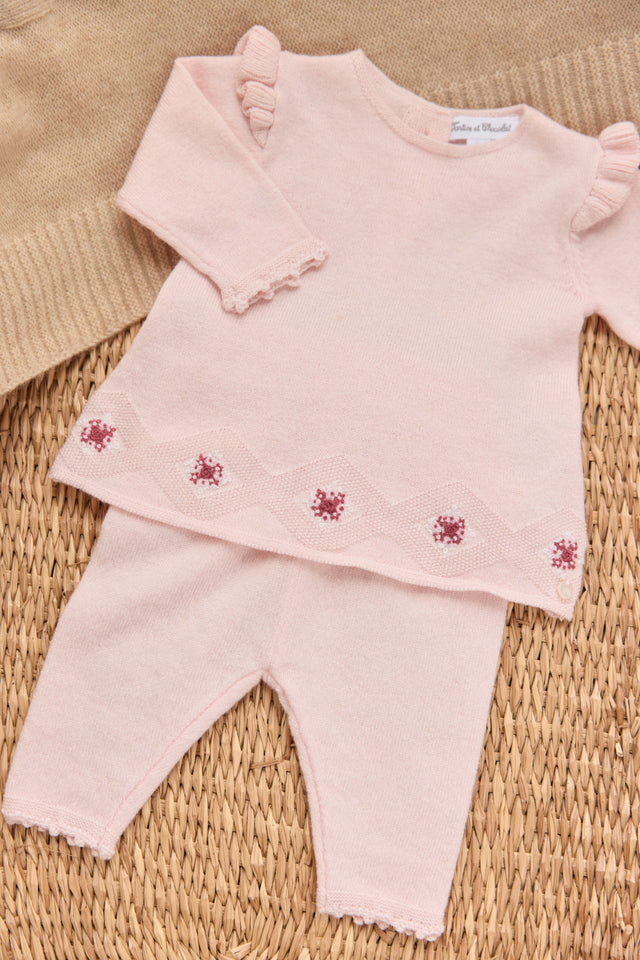 Outfit Long - Pale pink embroidery - Image principale