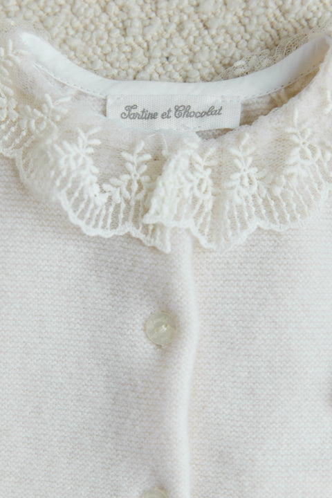 Ensemble long - Ecru col volanté - Image principale