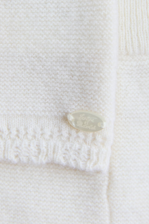 Ensemble long - Ecru col volanté - Image principale