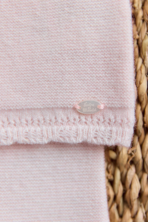 Ensemble long - Rose pâle col volanté - Image principale