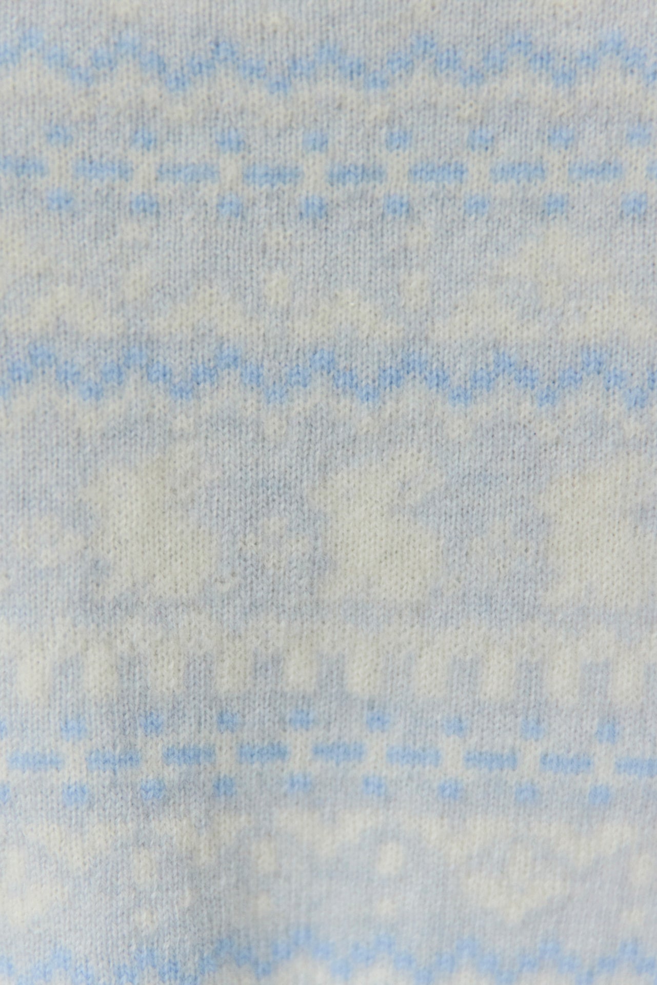 Ensemble long - Bleu chiné jacquard