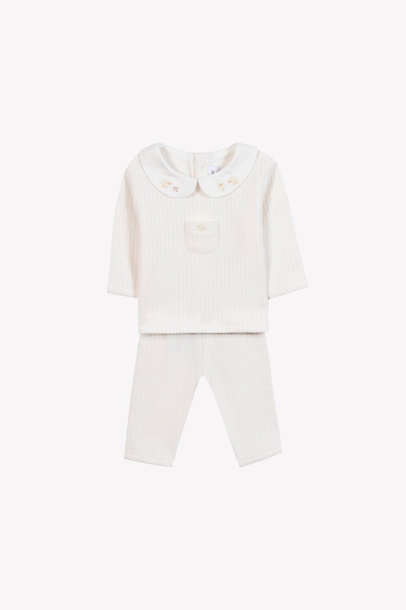 Ensemble long - Ecru velours