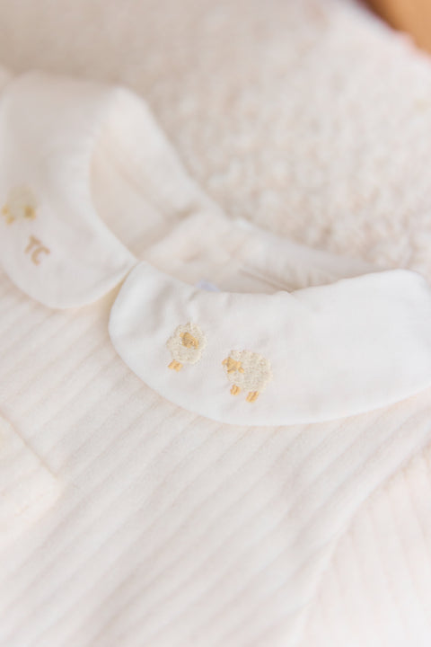 Ensemble long - Ecru velours - Image principale