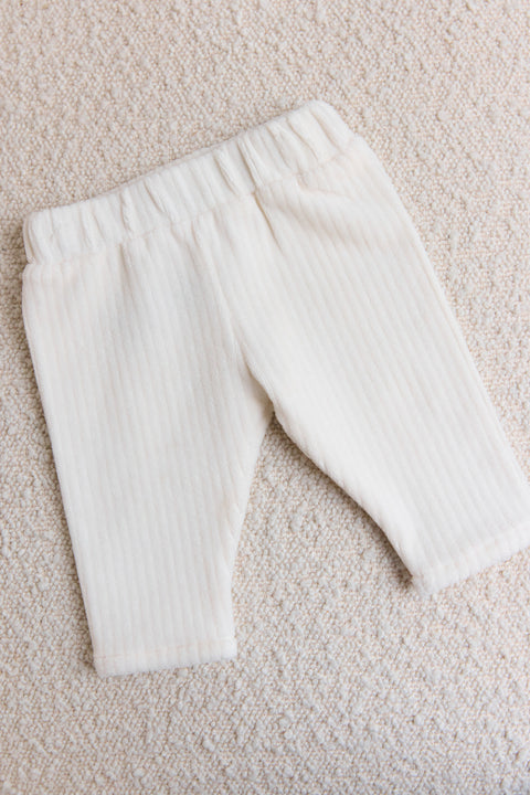 Ensemble long - Ecru velours - Image principale