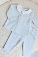 Ensemble long - Bleu velours