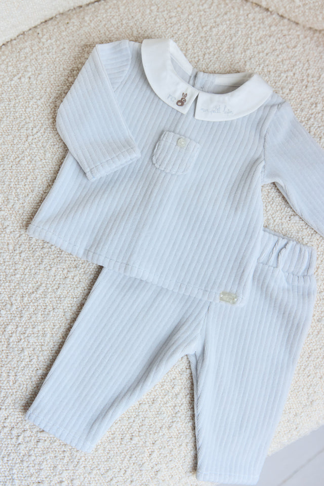 Ensemble long - Bleu velours - Image principale