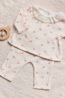 Conjunto Largo - Marfil flores